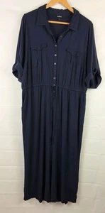 Mono Torrid Mujer Manga Corta Botón Delantero Con Bolsillos Color-Azul Talla-3 - Imagen 1 de 12