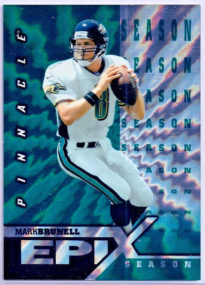 Pinnacle Epix 1997 Mark Brunell Epix Temporada Esmeralda!!! UW Jaguars Foto 1 de 1