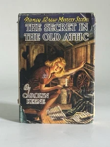 The Secret In The Old Attic 1944 Nancy Drew 1st Ed 1st Print Carolyn Keene 21 - Imagen 1 de 13