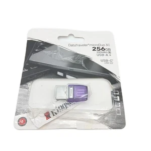 Kingston USB Datenspeicher Speicherstick DataTraveler microDuo 3C 256GB Typ C US - Bild 1 von 6