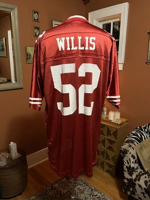 NFL Equipment Patrick Willis Reebok  On Field 49ers Jersey sz XL - Image 1 of 4