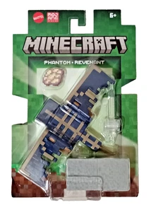 Mattel Minecraft PHANTOM w Phantom Membrane & Quartz Block 4.5" Figure NEW 2025 - Picture 1 of 2