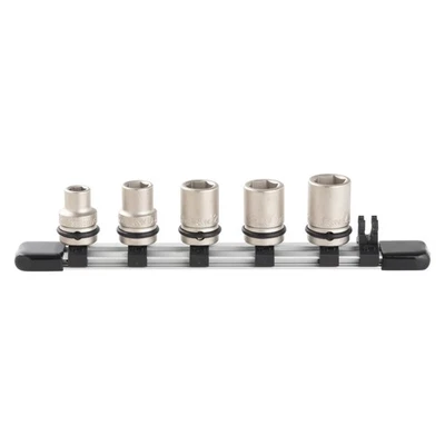 Impact Socket Set with Holder, HNV305S, 9.5mm Drive, 3/8" Socket, 5-Piece Set - Image 1 of 3