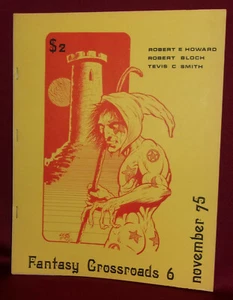 FANTASY CROSSROADS 6, Nov. 1975 Fanzine Robert E. Howard; Robert Bloch; Krenkel - Picture 1 of 3