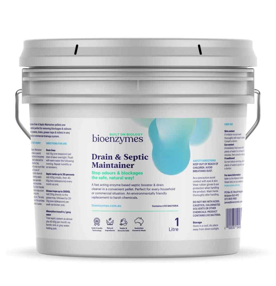 BioEnzymes Drain & Septic Maintainer Pellets With Live Bacteria - image 1 of 4
