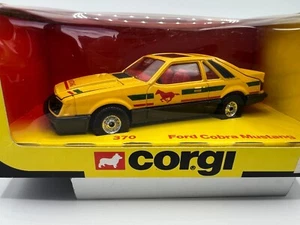 1980’s Corgi 370 - 1/36 Scale Ford Cobra Mustang - Yellow - FREE POSTAGE. - Picture 1 of 10