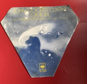 JOHN COOPER CLARKE Gimmix Original 1978 UK Triangular-Shaped Orange vinyl single - Imagen 1 de 6