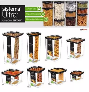 Sistema Ultra Tritan Airtight Crystal Clear Pantry & Kitchen Storage Containers - Picture 1 of 24