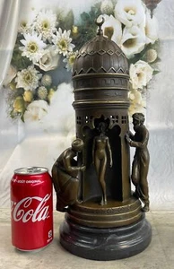 Oriental Peeping Ali Bronze Sculpture Harem Arab Men Nude Female by Bergman Deal - Picture 1 of 10