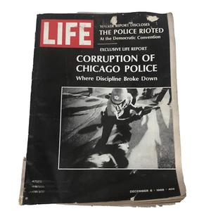 Vintage Life Magazine Corruption Of The Chicago Police December 1968 Police Riot - Picture 1 of 21