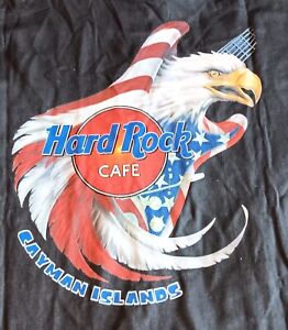 Vintage Hard Rock Cafe Cayman Islands Shirt Men’s Large T-shirt 90’s Rare Blk.