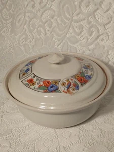 Cazuela decorada a mano The Hall China Company utensilios de cocina tblbh1 - Imagen 1 de 12