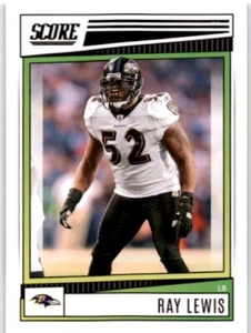 RAY LEWIS 2022 Panini Score #190 Baltimore Ravens HOF - Picture 1 of 2