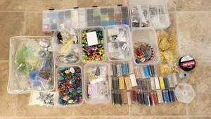 Large collection of Beads, pins and hooks for jewellery making - Picture 1 of 7