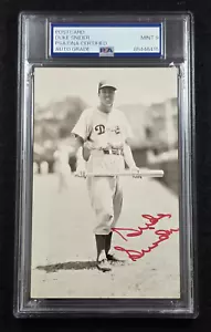 DUKE SNIDER Signed Real Photo Postcard-HOF-BROOKLYN DODGERS-PSA 9 Auto - Picture 1 of 4