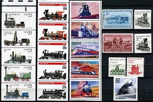 ZÜGE! 22 verschiedene postfrische USA Briefmarken siehe Angebot für Scott #'s - Bild 1 von 2