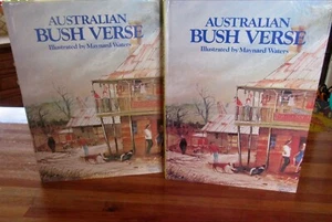 Australian BUSH VERSE ..Bronze Swagman bush verse ~Maynard Waters HbDj in MELB - Picture 1 of 12