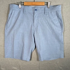 RVCA The Weekend Stretch Shorts Mens 34 Blue Casual Work Skate Beach 9.5” - Picture 1 of 10