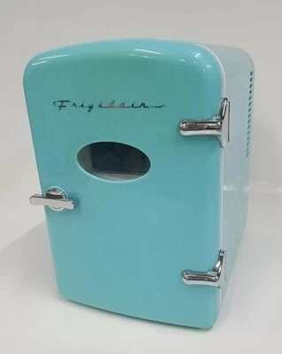 Frigidaire Portable Mini Fridge, Robin Egg Blue, Heat & Cool, 9 Can Capacity  - Image 1 of 4