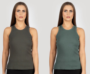 Merino Wool & Cotton UT  Woman Ultra Soft Tank Top Vest Shirt Base Layer 6873