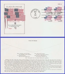 USA5 #2531 U/A ARTMASTER FDC PB4  Flags on Parade - Picture 1 of 1