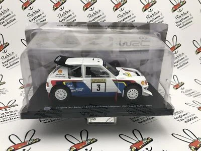 DIE CAST 1/24 " PEUGEOT 205 TURBO 16 EVO 2 SALONEN 1000 LAKES 1985 " - Immagine 1 di 3