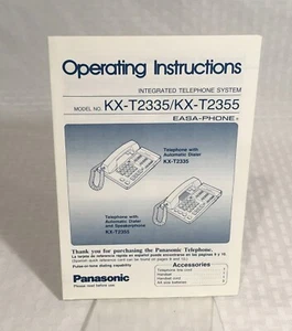 TÉLÉPHONE PANASONIC KX-T2335 / KX-T2355 MODE D'EMPLOI - Photo 1 sur 2