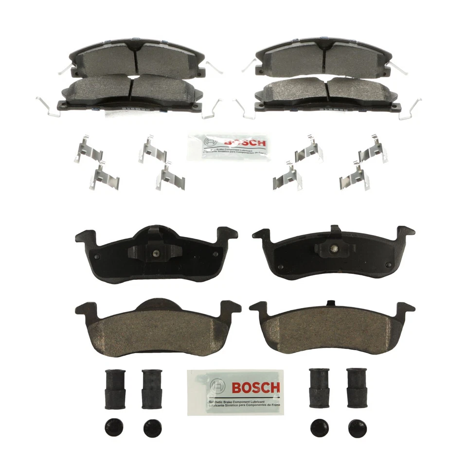 Bosch Blue Front and Rear Semi-Met Disc Brake Pad Kit For Lincoln MKT 2013-2019 - Imagem 1 de 1