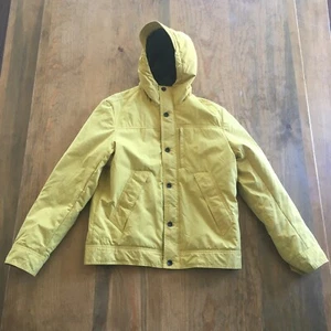 Victorinox Le’epuale Hooded Coat Size M Sulfur Yellow Water Resist Zipper Pocket - Picture 1 of 10