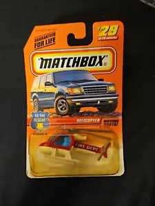 Matchbox #29 Helicopter The Rescue Series . Plastic On Packaging Is Cracked.(s2) - Picture 1 of 5