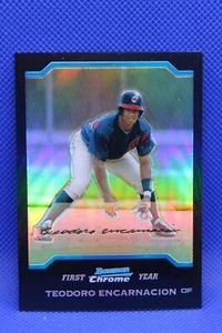 2004 Bowman Chrome First Year #284 Teodoro Encarnacion Refractor Indians - Picture 1 of 2