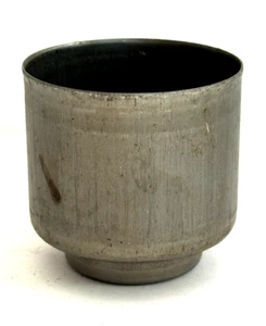 OLD STOCK: 2” ID x 2" HIGH-RAW STEEL STAMPED CANDLE CUP NEW LAMP PART Some Rust - Picture 1 of 8