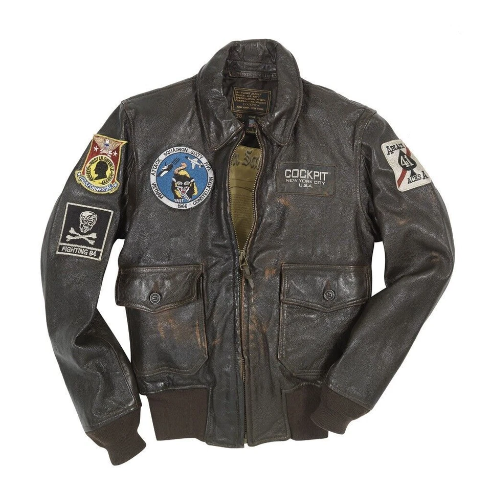Cockpit USA USS Forrestal Carrier Pilot Jacket Vietnam Flight Z21E002I New! - Image 1 of 4