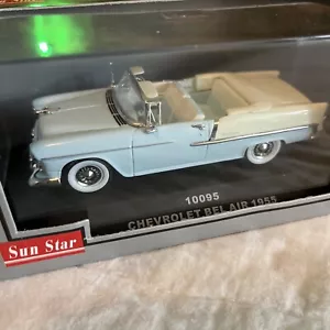 Sun Star Die Cast Chevrolet Bel Air 1955 1/43 Free Shipping Chevy - Picture 1 of 7