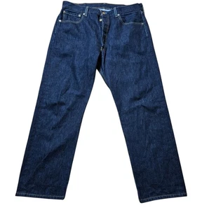 Levis 501 Jeans Mens 36 (35) x30 (28.5) Prewashed Dark Black Copper Buttons - Picture 1 of 17
