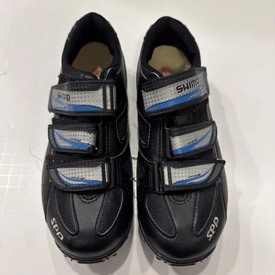 禧玛诺 SPD SH-WM51 女式骑行山地自行车鞋黑色 8 码 EU 38 — 第 1/4 张图片