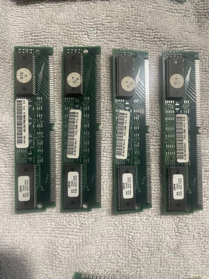 4 IBM 4MB 72-Pin EDO SIMM Memory Modules – Hyundai HYMS532220W-70, Tested RAM - Image 1 of 2