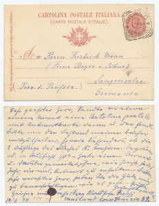 130637 - Ganzsache - Postkarte - Milano 18.6.1898 nach Langensalza - Bild 1 von 1