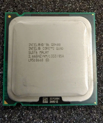 Procesador CPU Intel Q8400 Core 2 Quad SLGT6 2,66 GHZ 4M 1333 05A Foto 1 de 2