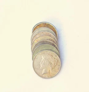 PEACE DOLLARS (8) 1923 P GOOD/FINE CONDITION #200479 - Picture 1 of 1