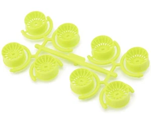 Yeah Racing Mini-Z AWD 11mm Multi-Spokes Wide Rims Set (Florescent Yellow) - Picture 1 of 2