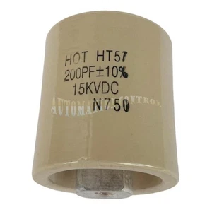 1PC  High Frequency /Voltage Ceramic Capacitor HT57 CCHT57 200PF 15KV DC N750 - Picture 1 of 5