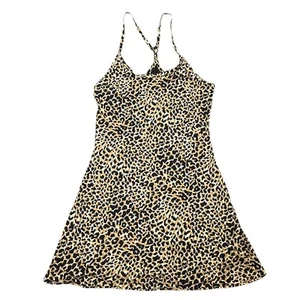 Outdoor Voices The Exercise Mini Dress Leopard Animal Print Tank Size M Medium - Picture 1 of 13