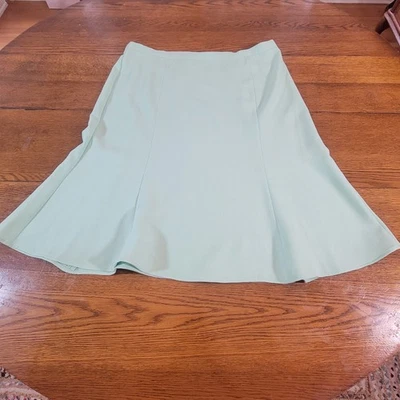 Falda Nikki Línea A Vintage Años 80 Verde Pastel Mujer Talla 18 Informal Hasta la Rodilla Foto 1 de 4