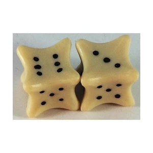 Koplow Dice d6 Bones 18mm (2) New - Picture 1 of 1
