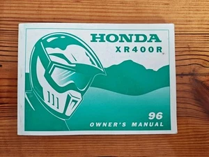 1996 Honda XR400R Owner's Manual OEM - Picture 1 of 2