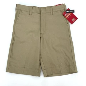 Dickies Big Girls' Khaki Stretch Bermuda Short Size 10 - Picture 1 of 6