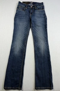 Wrangler Retro Mae Bootcut Jeans Women's 1/2 X 34 Mid Rise Long Boho Western - Picture 1 of 11