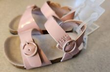 Old Navy Baby Girls 6-12 MONTHS Double Buckle Summer Sandals ABALONE PINK #63623