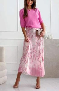 Pleated tropical skirt - Picture 1 of 3